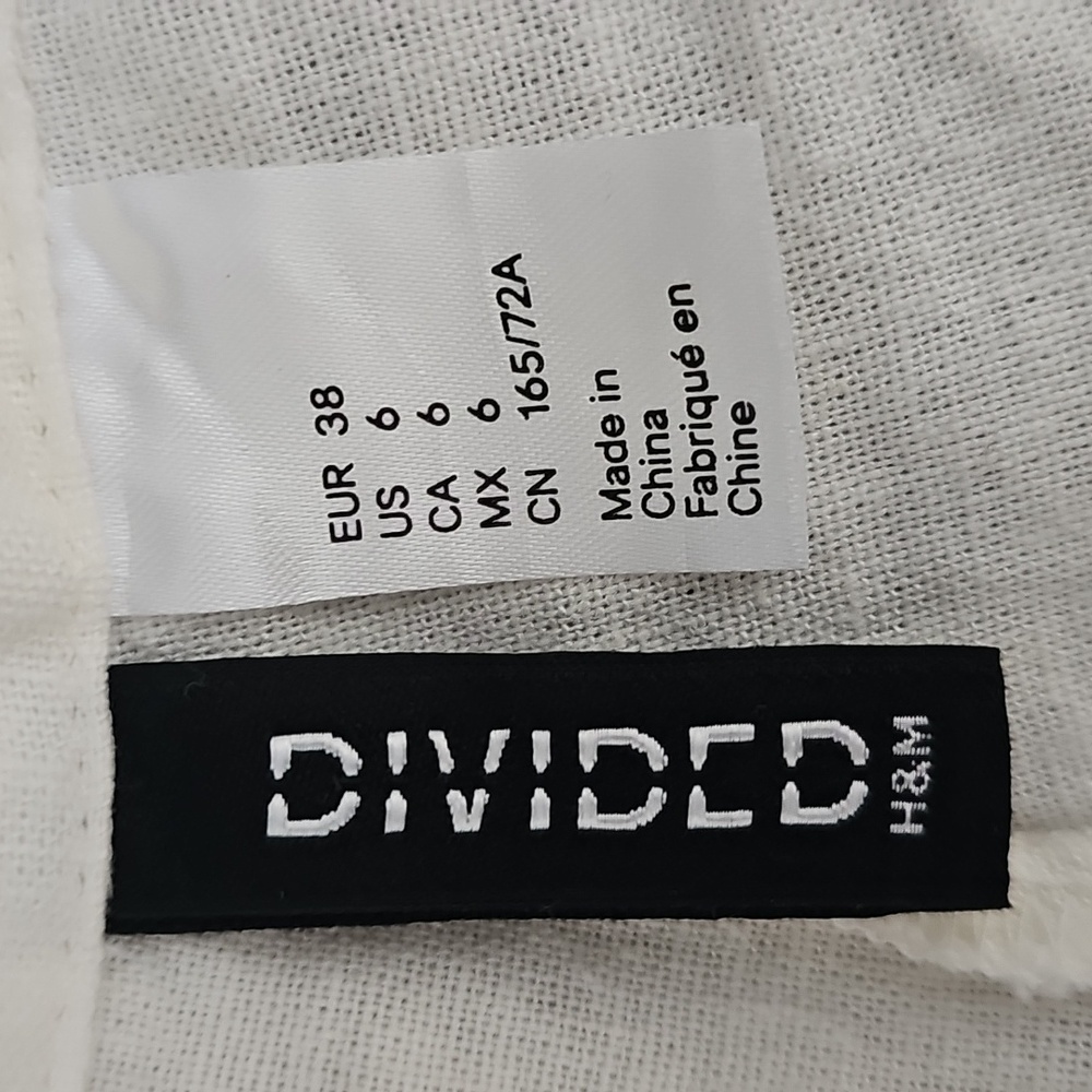 H&M Divided White Fabric Pants Only - Picture 7 of 8